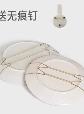 墙面装饰挂盘W型金属弹簧挂钩