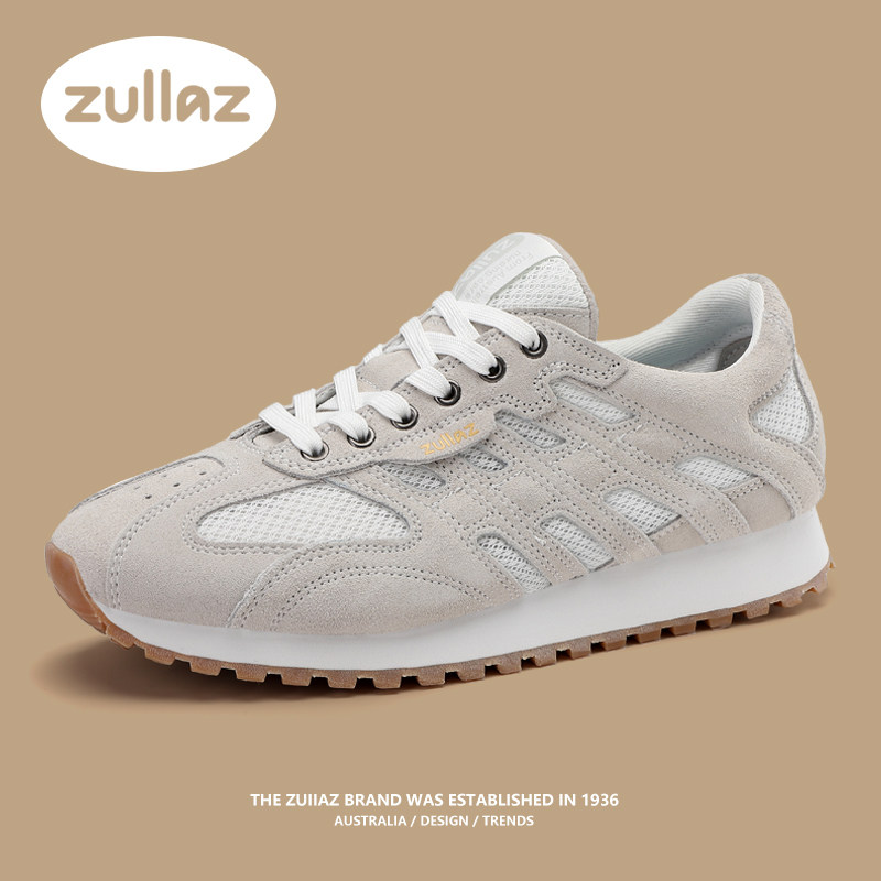 zuiiaz夏季薄款透气网面牛皮阿甘