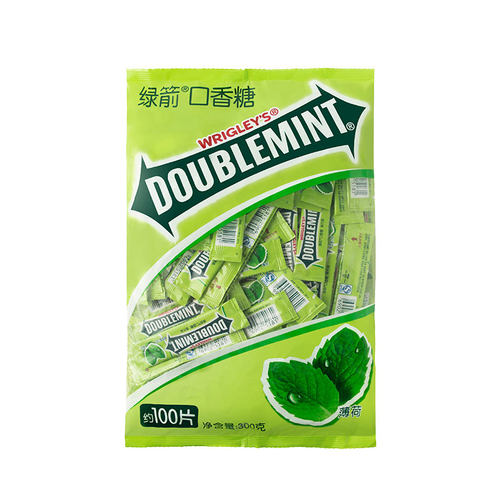 绿箭口香糖100片箭牌薄荷糖网红接吻糖果零食大礼包清嘴含片C
