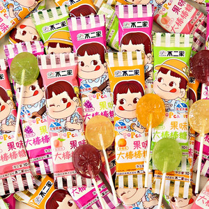 不二家水果棒棒糖10g/支六一儿童节日礼物糖果零食卡通造型送闺蜜