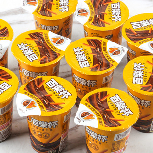 星球杯百乐杯可可酱26g 10杯整盒巧克力杯蘸酱手指饼干条儿童零食