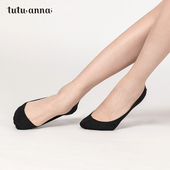 薄款 tutuanna船袜女 夏季 纯色硅胶防滑隐形浅口百搭不掉跟船袜女