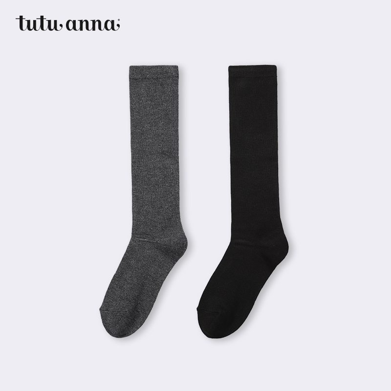 tutuanna极简四季女短袜