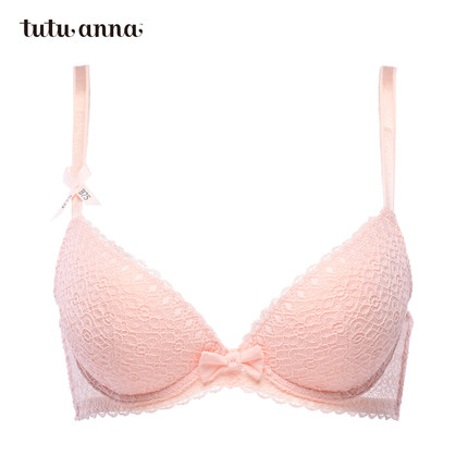 tutuanna文胸 纯色蕾丝镂空 女士内衣 性感聚拢型胸罩 【新】-tmall.com天猫