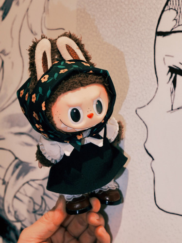 新品拉布布17厘米labubu联名同款娃衣一代二代三代挂件通用衣服