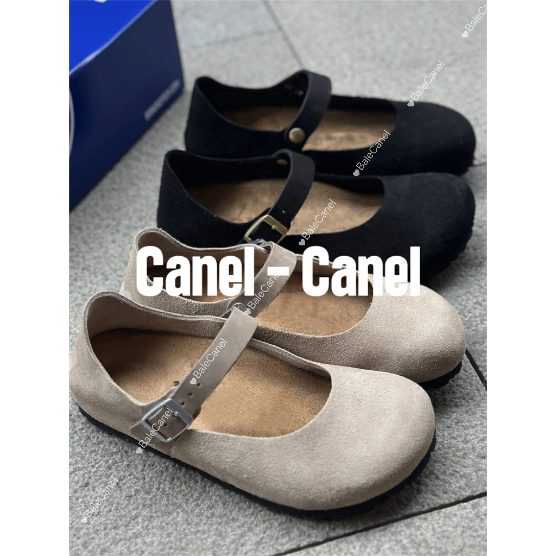 CABEL 新款玛丽珍女鞋牛皮反绒四季单鞋勃肯鞋女