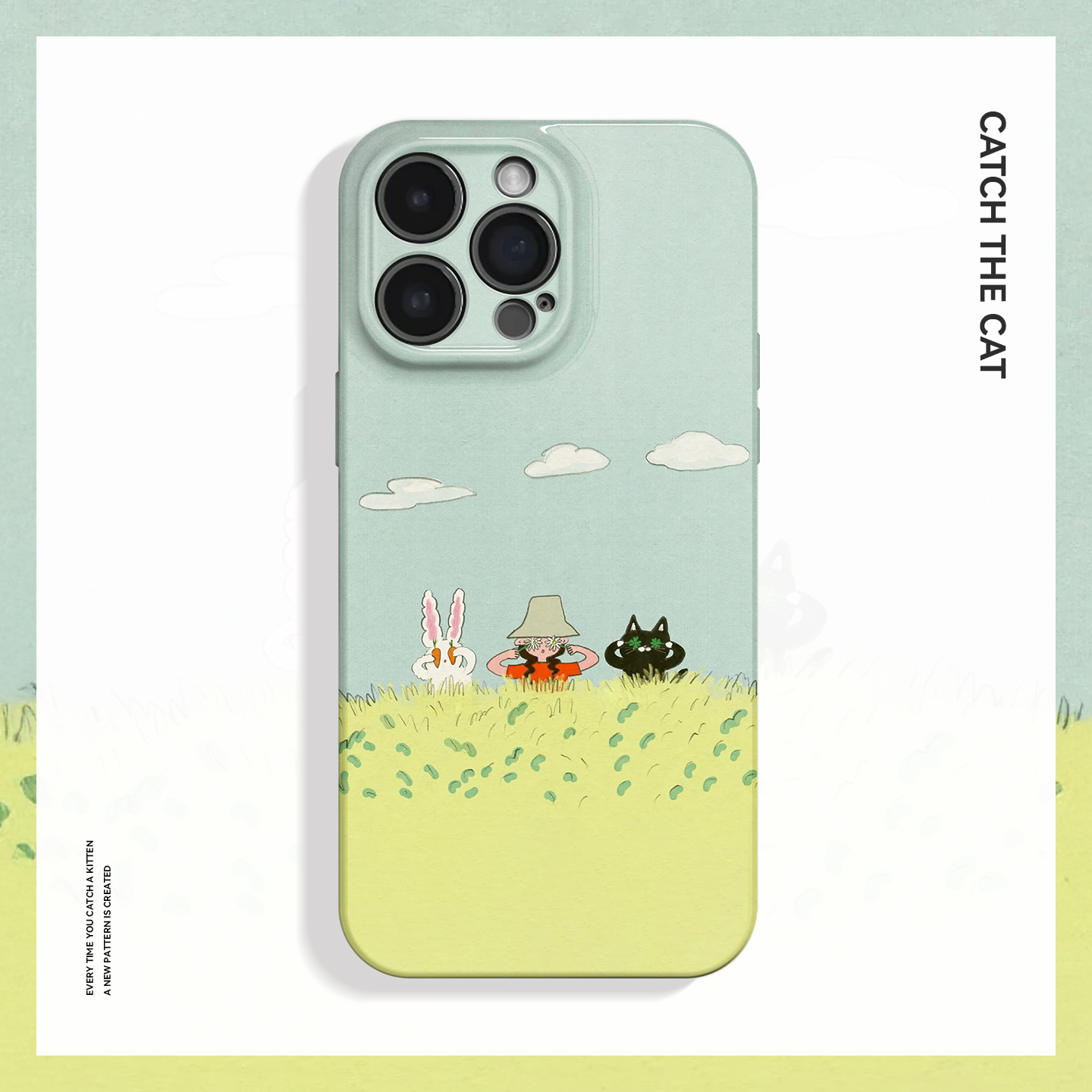 好朋友~可爱治愈猫咪兔子适用iPhone16promax手机壳nova13华为pura70小米15vivoS19软iqooneo10苹果14findx8