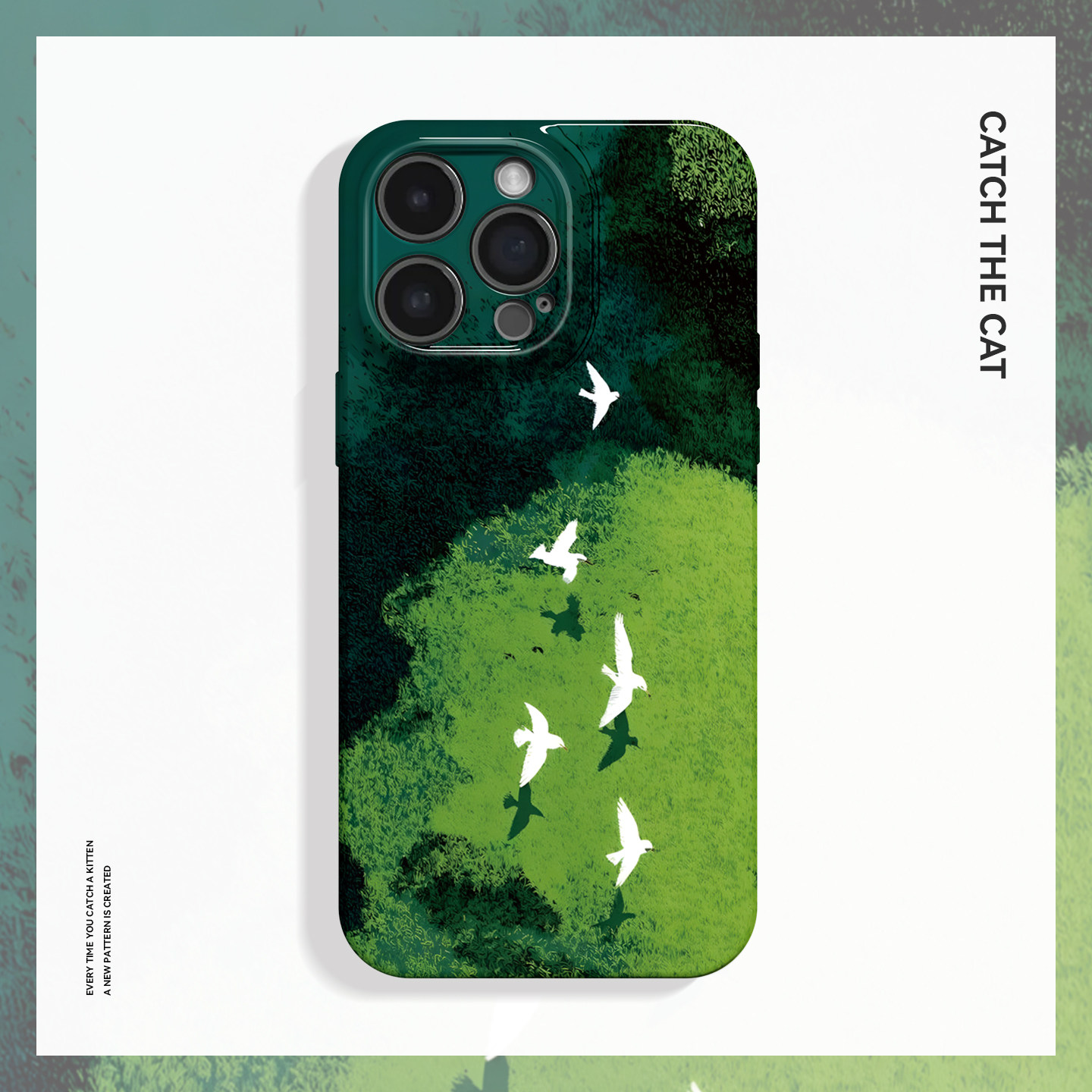 森林飞鸟~春夏油画ins适用苹果17promax手机壳iphone16华为nova14小米15菲林opporeno13艺术vivox200一加ace5