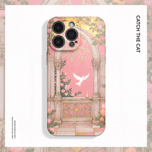 自由之门~文艺复兴鸽子适用iPhone16promax手机壳苹果13华为pura70小米14oppo荣耀magic6复古iqoo13一加ace5