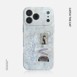 少女涂鸦ins适用iphone17promax手机壳苹果16nova14华为mate70日系p80小米15opporeno13vivos50一加ace6 纪念