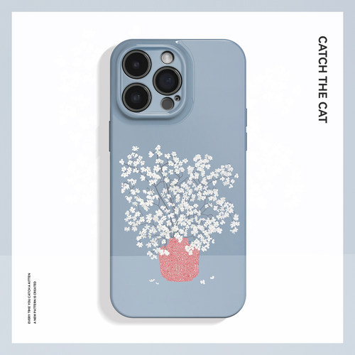 四照花~清新简约高级感ins适用苹果17promax手机壳iphone16华为nova14小米15opporeno13小众vivox200一加ace5