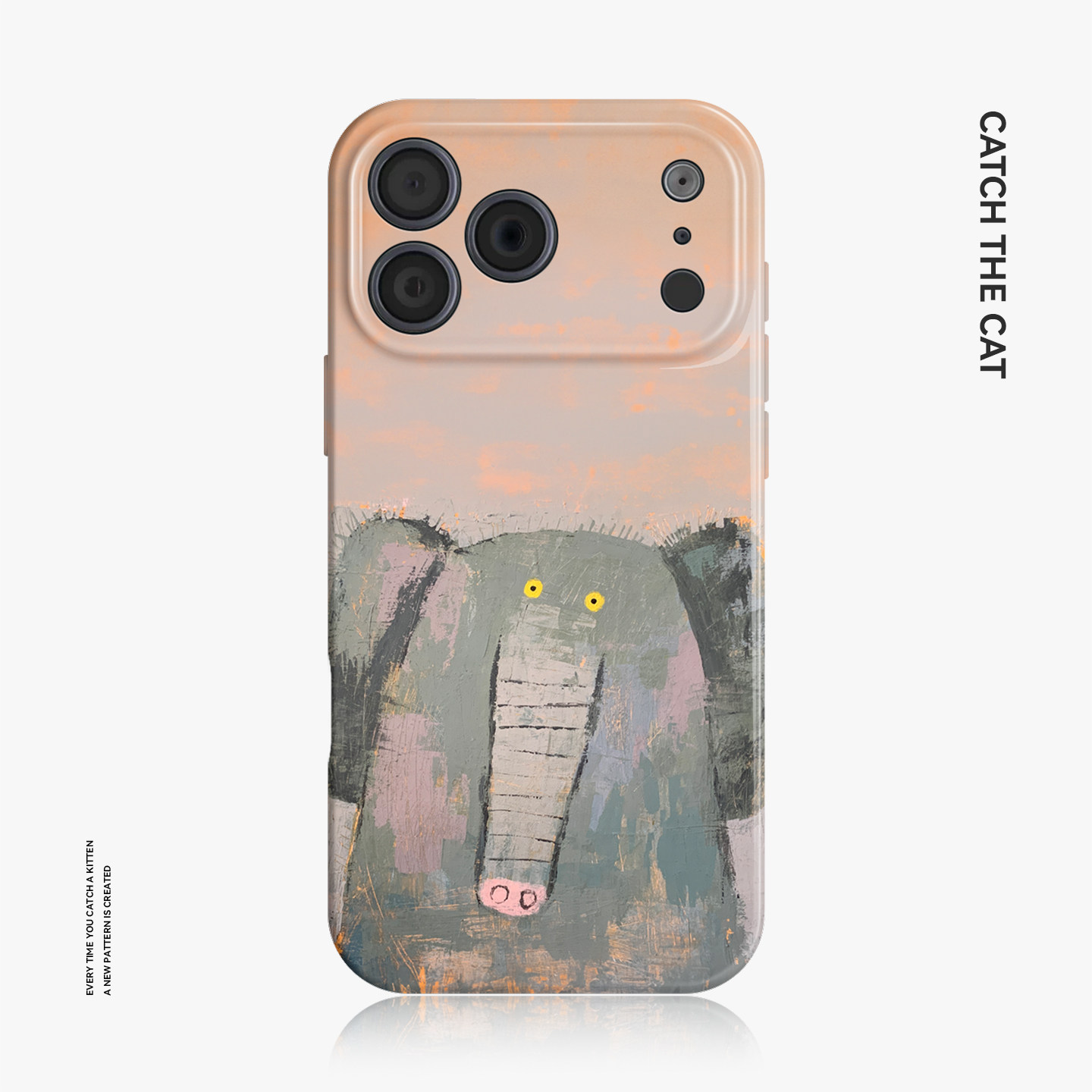 油画小象~ins适用iphone手机壳17promax苹果16mate80华为pura70小众nova13小米15opporeno14艺术vivo荣耀300