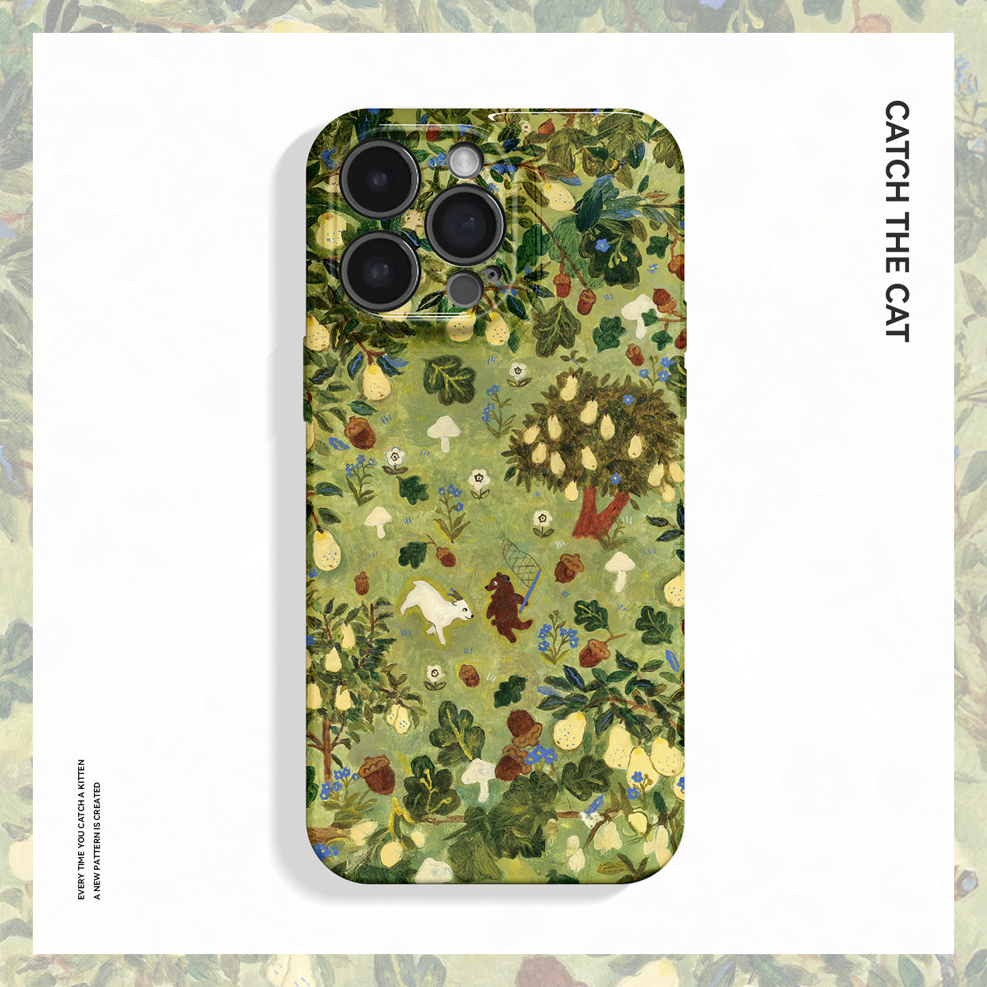 梨园小羊~卡通治愈油画ins适用苹果17promax手机壳iphone16华为nova14小米15opporeno13艺术vivox200一加ace5