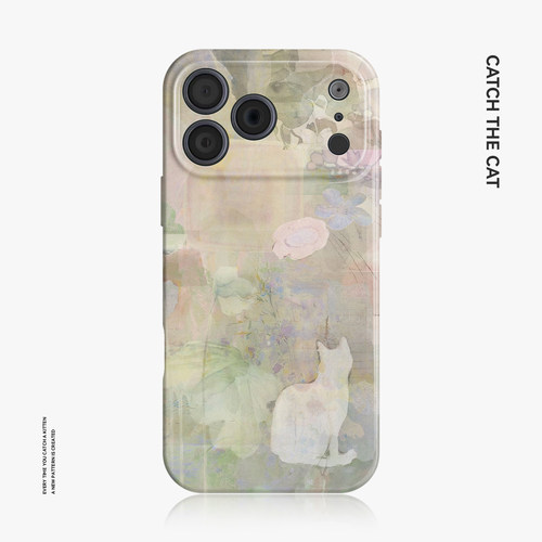 小猫的梦~朦胧ins适用苹果17手机壳iphone16华为nova14拼贴p70小米15opporeno13复古vivox200一加ace5荣耀400