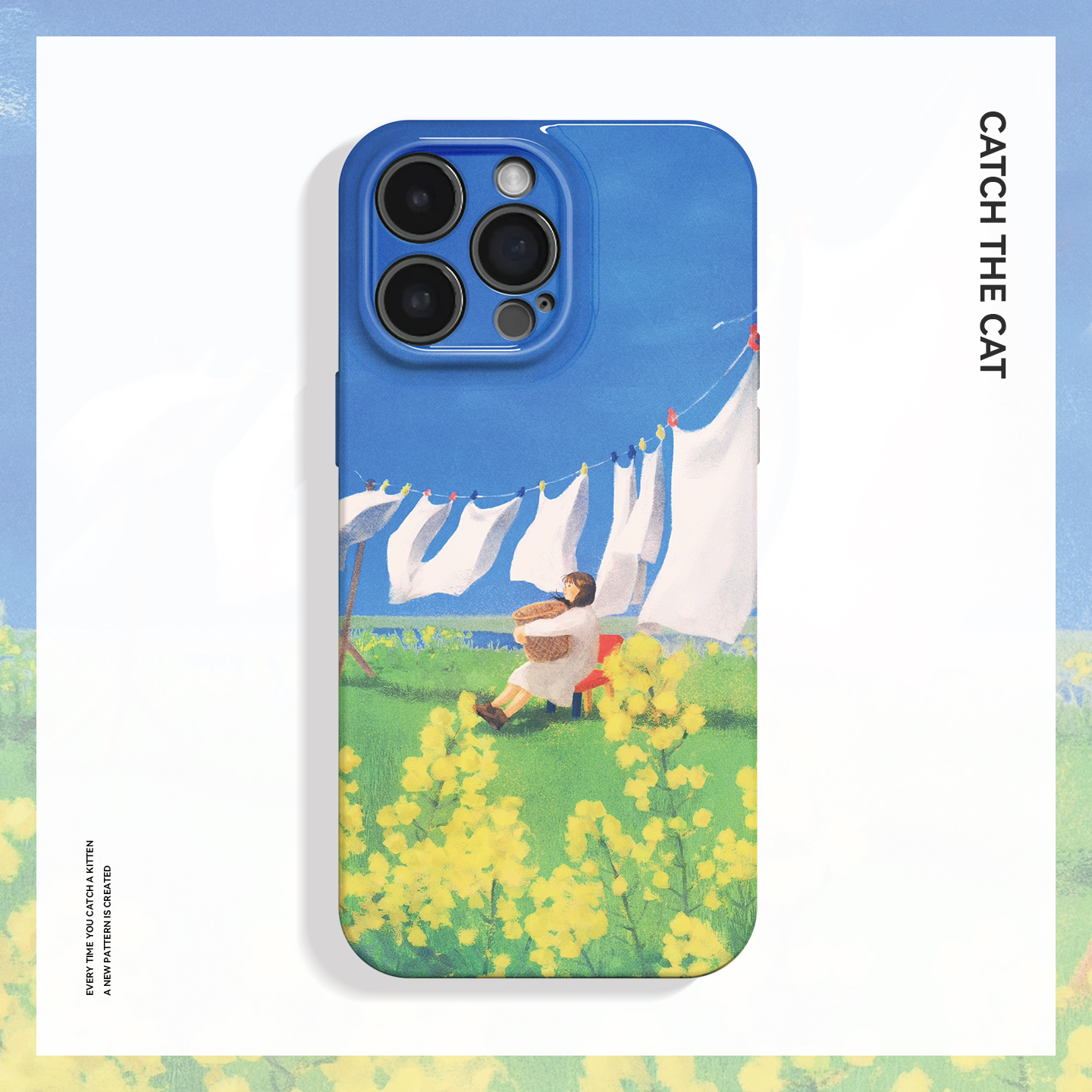 望春风~清新少女油画ins适用苹果17promax手机壳iphone16华为nova14小米15艺术opporeno13软vivox200一加ace5