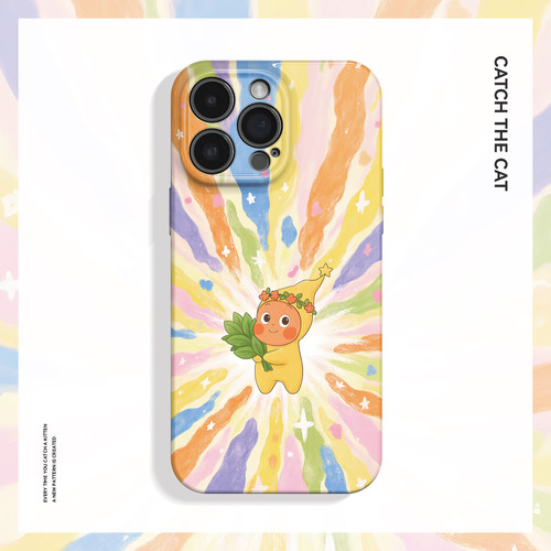 去晦气柚子叶~星星仔ins适用苹果17promax手机壳iphone16华为pura80小米15opporeno14荣耀400萌iqoo13红米k80