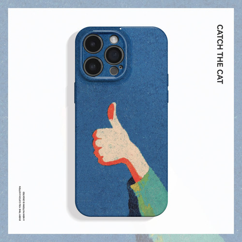 真棒~创意油画大拇指ins适用苹果17promax手机壳新iphone16华为pura80小米15opporeno14荣耀400iqoo13红米k80