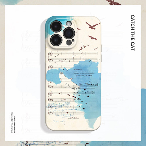 夏之乐章~创意独特ins适用iPhone16/15promax手机壳新款华为pura70苹果13红米k60vivoX100软opporeno12畅享70