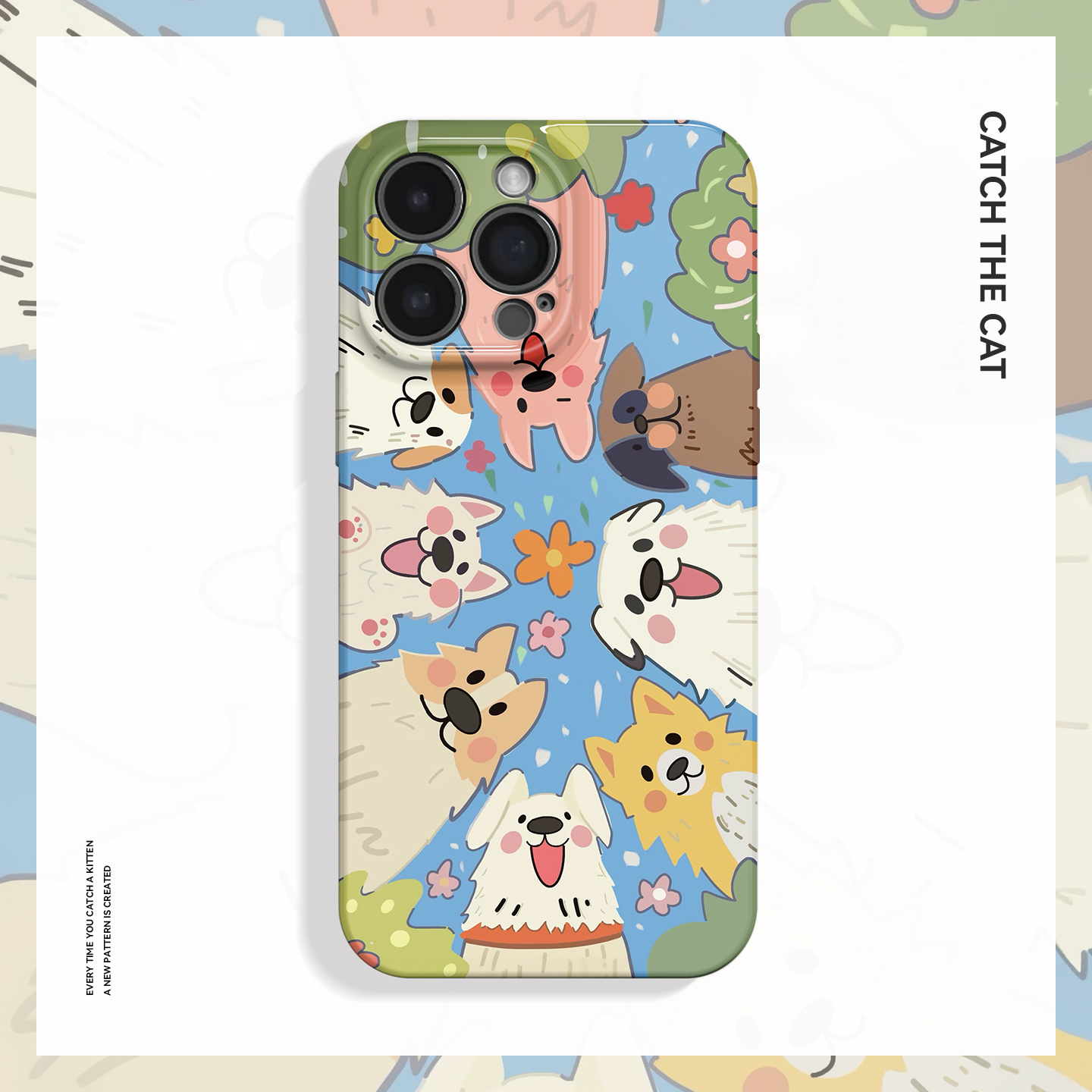 围观小狗~可爱治愈好心情ins适用iPhone16/15pro手机壳华为mate70小米14小众vivoS19软iqooneo10苹果14findx8