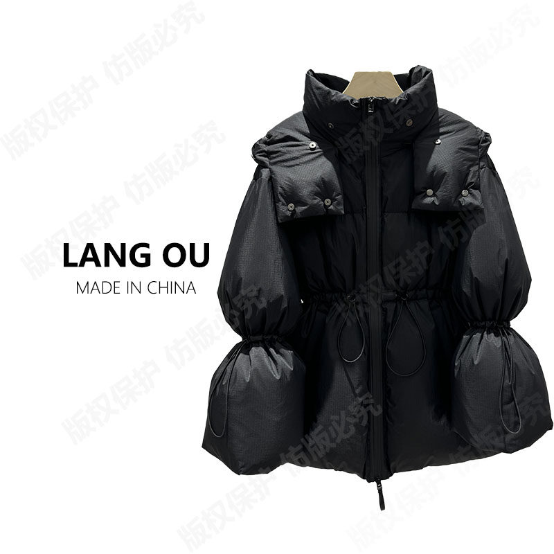 欧货高级95白鹅绒小香风收腰加厚显瘦时尚连帽外套女面包服87187,女装/女士精品,羽绒服,淘宝优惠券,粉丝福利购,淘宝优惠卷