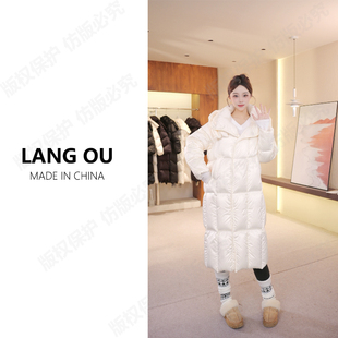 朗鸥95白鹅绒 极寒系列鹅绒服女款 25新款 连帽时尚 259AW066 长款