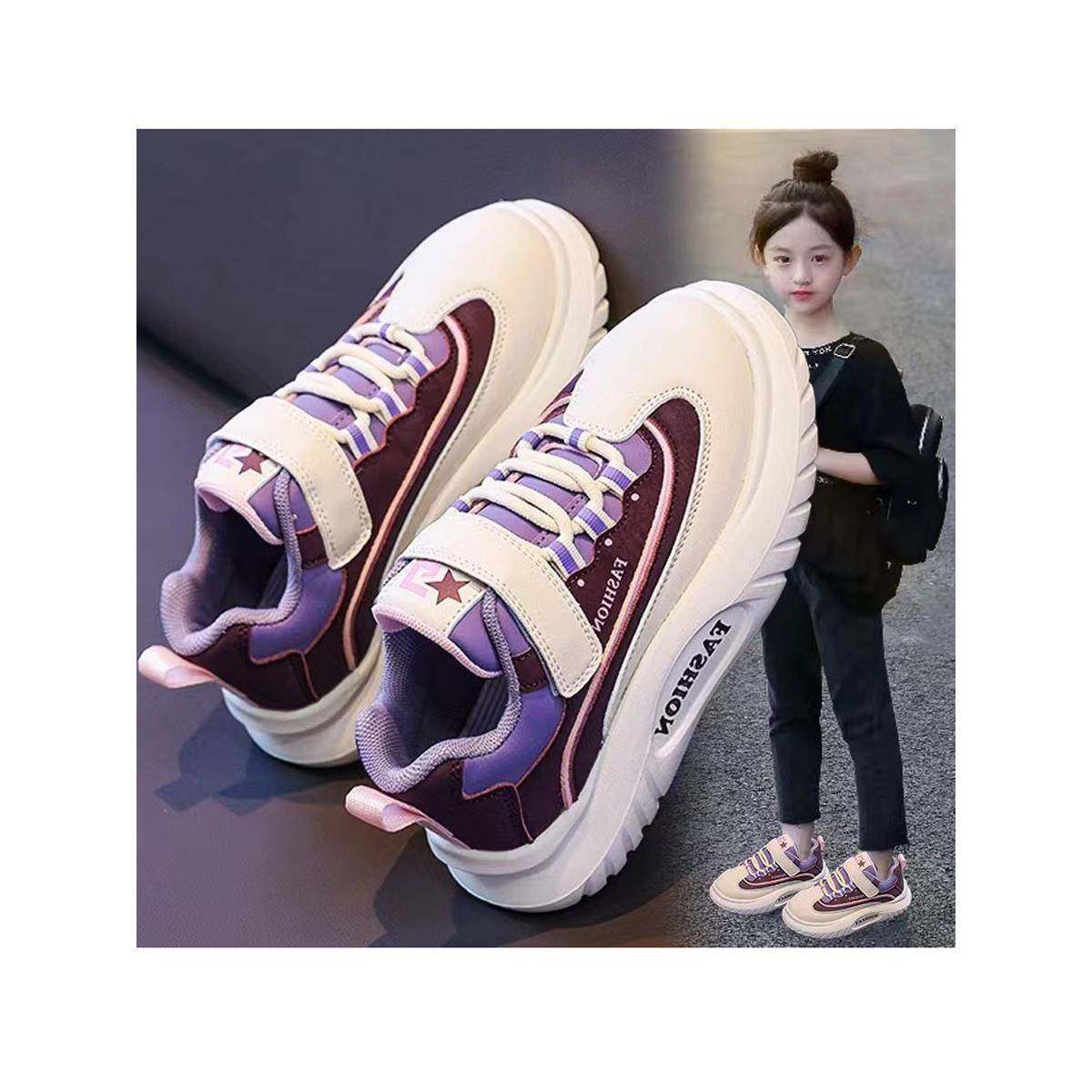 女童运动鞋2025秋季儿童皮面老爹鞋中大童软底板鞋女孩软底跑步鞋,童鞋/婴儿鞋/亲子鞋,板鞋,淘宝优惠券,粉丝福利购,淘宝优惠卷