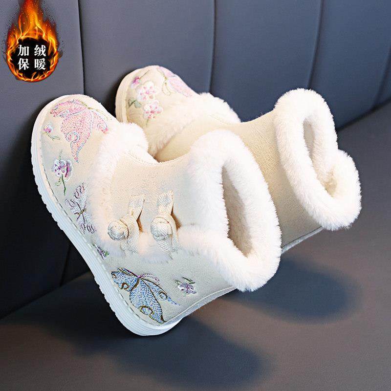 女童汉服鞋冬季2025新款儿童古风绣花鞋马面裙女孩加绒中国风棉鞋,童鞋/婴儿鞋/亲子鞋,皮鞋,淘宝优惠券,粉丝福利购,淘宝优惠卷