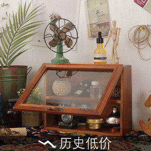 盲盒收纳展示架 手办泡泡玛特展示盒木质收纳盒公仔柜