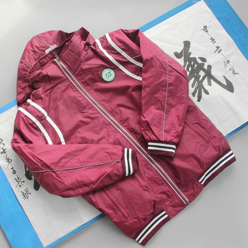 上海市延安初级中学枣红冲锋衣两件套摇粒绒内胆冬季校服外套上衣