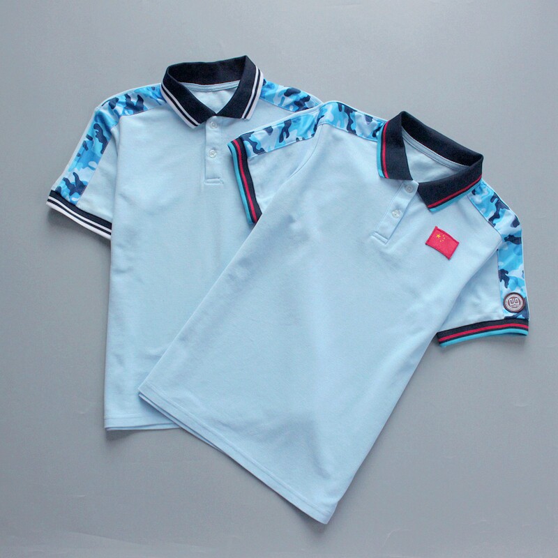江北外国语夏男女童短袖POLO儿童POLO衫
