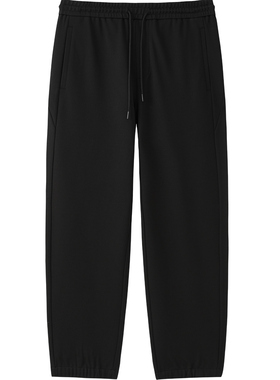 TRENDIANO2025冬季新款高克重休闲束脚针织男款长裤 1ST4061040