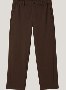 TRENDIANO2025秋冬新款重磅针织百搭直筒男款长裤 1ST3061410