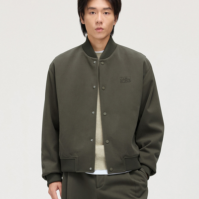 TRENDIANO2025秋冬新款字母贴布绣夹棉男款棒球服外套 1ST1400970