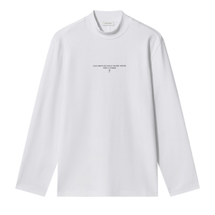 T恤 长袖 1ST4022030 小高领打底logo男款 TRENDIANO2025秋冬新款