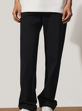 TRENDIANO2025秋冬新款重磅高克重男款针织直筒休闲裤 1ST3061400