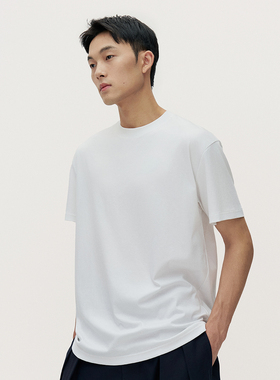 TRENDIANO重磅纯棉男士短袖圆领T恤新款1SM1021600