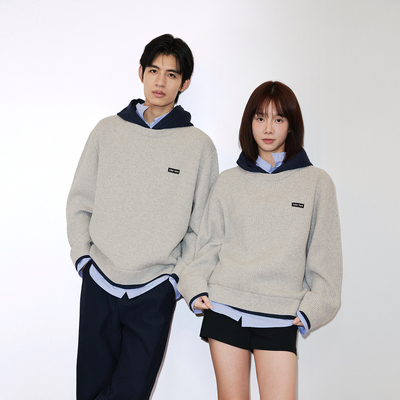 秋冬新款厚实保暖套头毛织