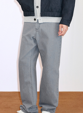 TRENDIANO2025年秋冬新款休闲直筒男款牛仔裤 1SM3061900