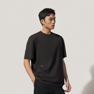 TRENDIANO2025年新款纯棉平纹logo男士短袖T恤 1SM3021020