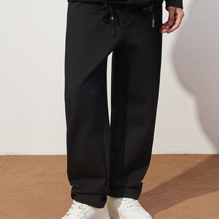 TRENDIANO2025秋冬新款经典款弹力小直筒男款针织长裤 1ST4061000