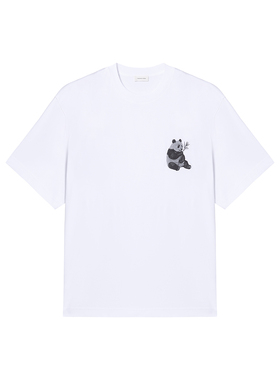 TRENDIANO纯棉圆领短袖T恤男士夏季上衣1ST2021330