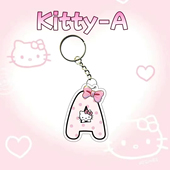 hellokitty字母款 名字挂在包包上 钥匙扣可爱 把你 明目张胆