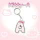 hellokitty字母款 名字挂在包包上 钥匙扣可爱 把你 明目张胆