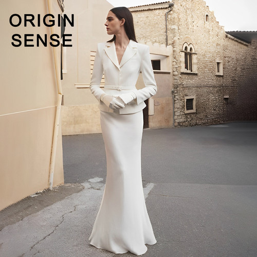 知觉之门新款OL西装套装鱼尾长裙
