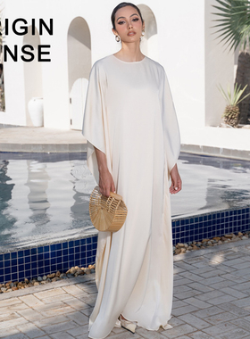 ORIGIN SENSE/知觉之门法式减龄复古白色宽松显瘦女神范连衣裙