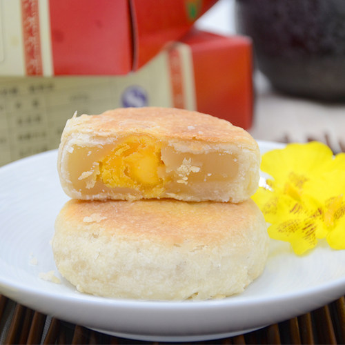 厦门特产义兰蛋黄绿豆馅饼六个装咸蛋黄酥糕饼甜茶点闽南零食 - 封面