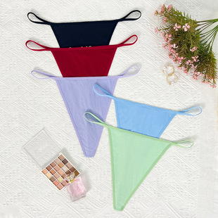 亚马逊新款高品质女士内裤小清新甜糖果色性感火辣欧美