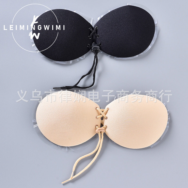 胸贴女士隐形文胸无肩带婚纱吊带小胸聚拢上托无钢圈透气内衣乳贴