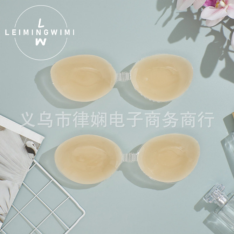 硅胶胸贴女吊带婚纱透气隐形文胸罩小胸聚拢防凸点乳贴无肩带内衣