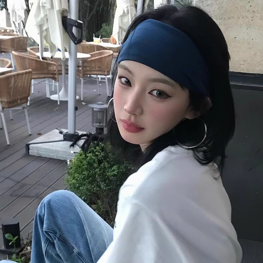 韩国ins博主人手一条运动发带女简约百搭纯色健身瑜伽束发带头巾